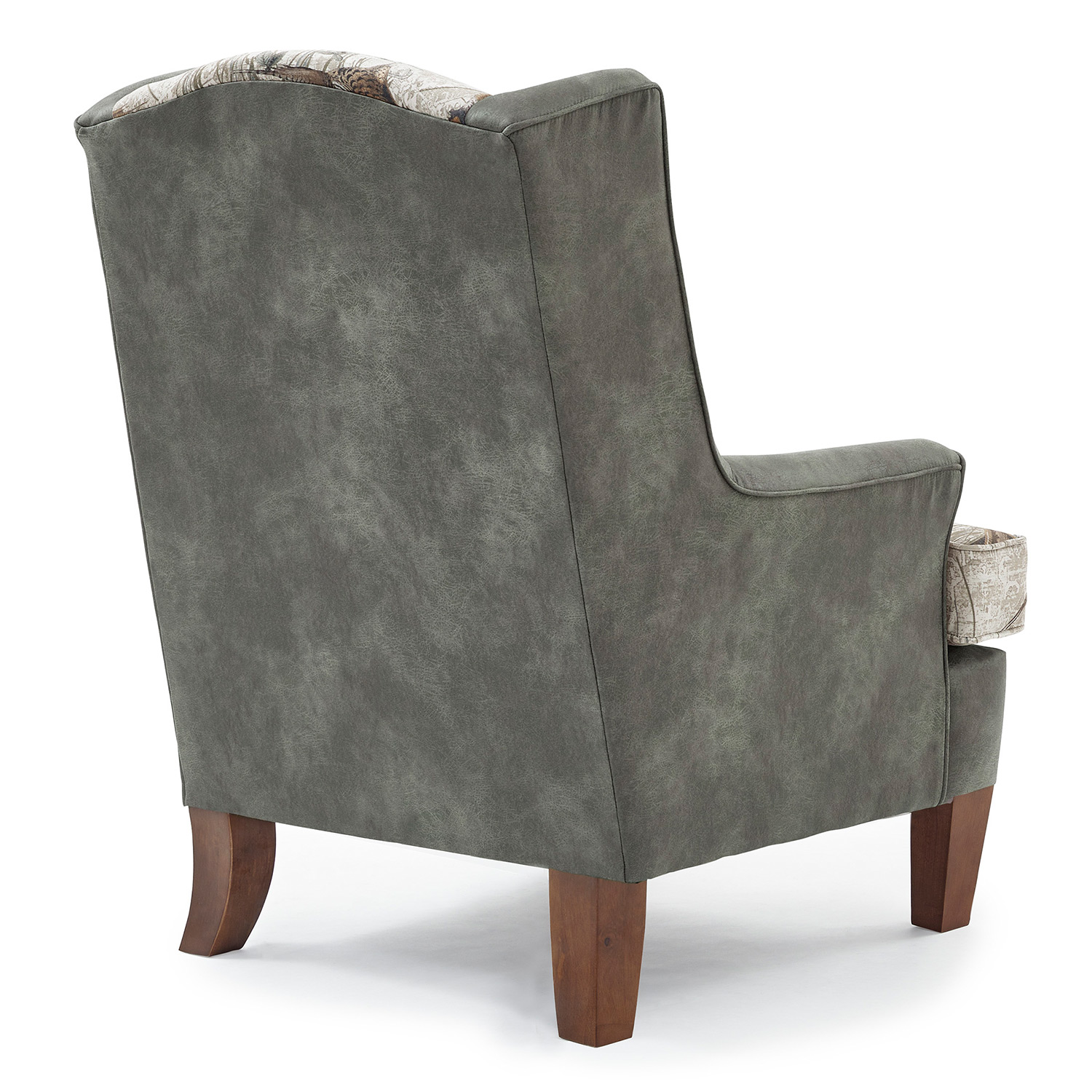 Andrea - Wing Back Chair - Dark Walnut - FS0170DWMFX2 FS0170DWMFX2
