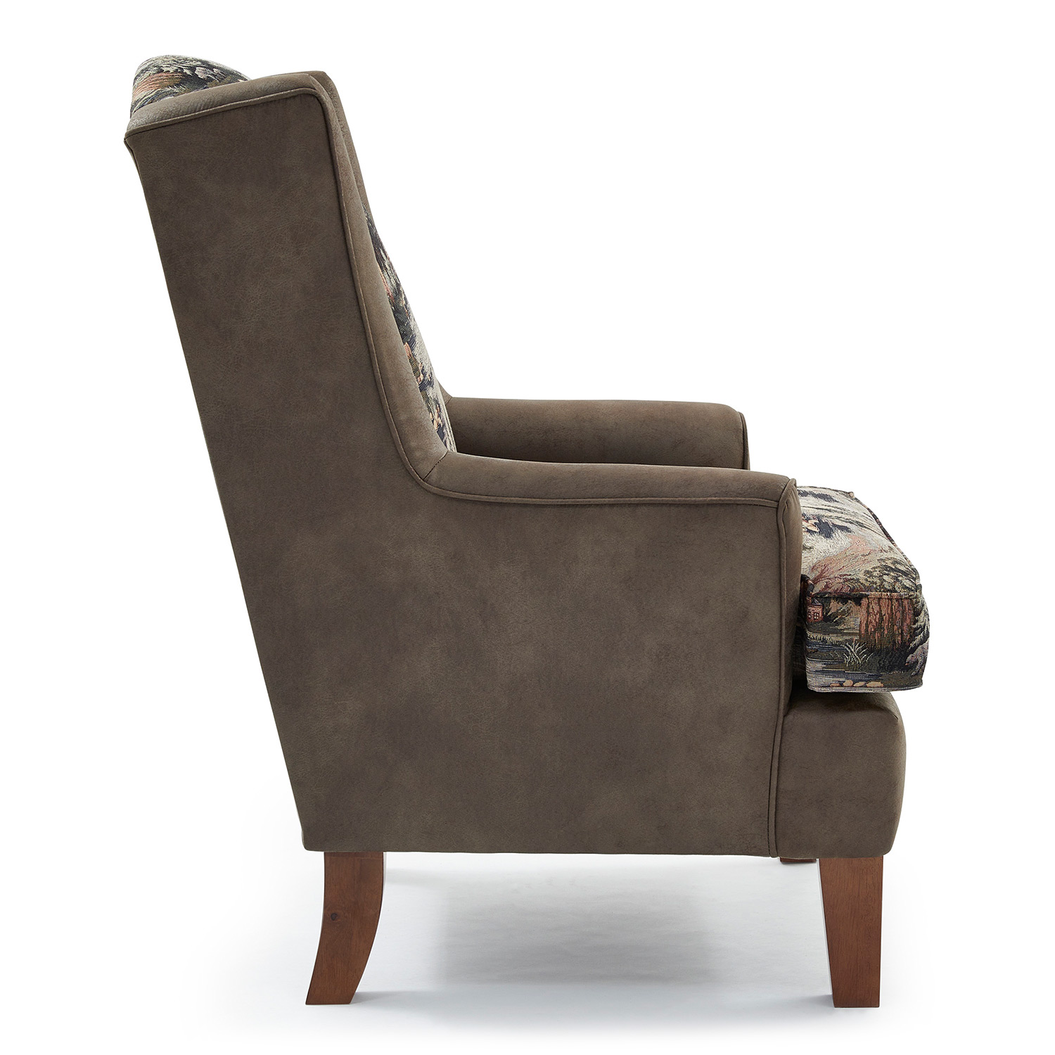 Andrea - Wing Back Chair - Dark Walnut - FS0170DWMFX2 FS0170DWMFX2