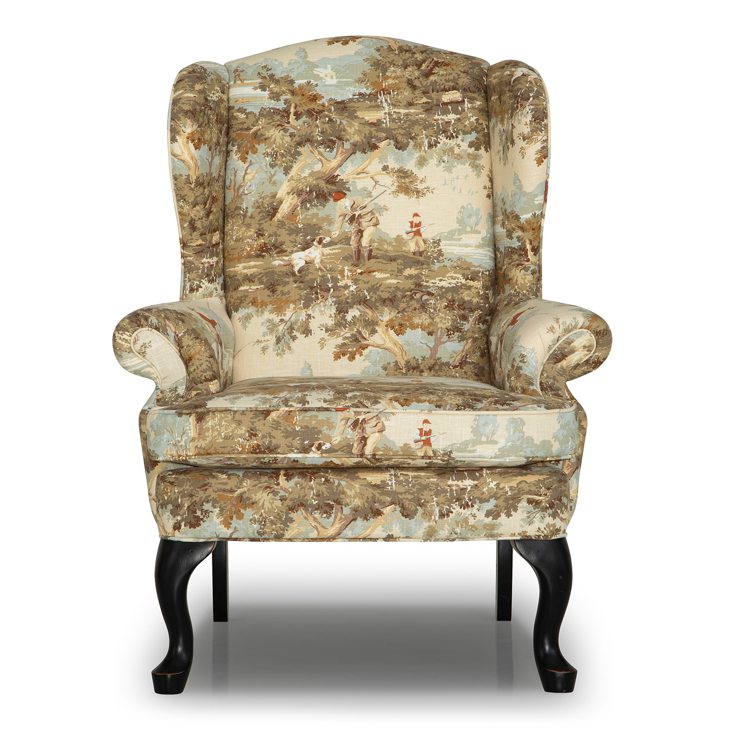 Sylvia - Wing Back Chair - Antique Black - FS0710ABX1 FS0710ABX1
