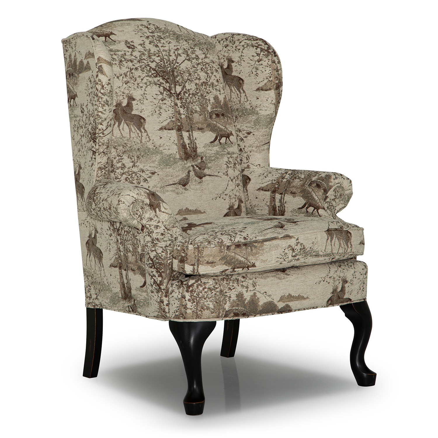 Sylvia - Wing Back Chair - Antique Black - FS0710ABX1 FS0710ABX1