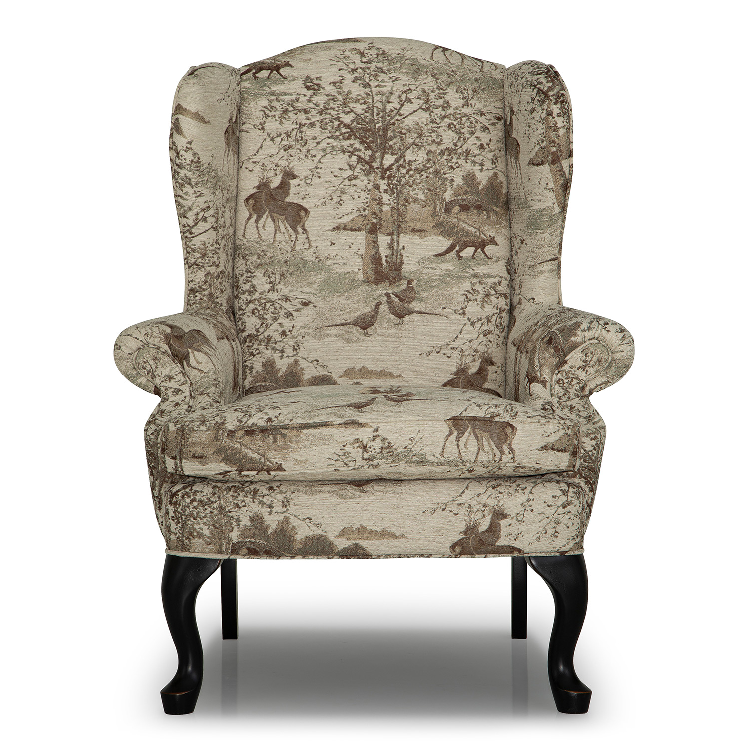Sylvia - Wing Back Chair - Antique Black - FS0710ABX1 FS0710ABX1