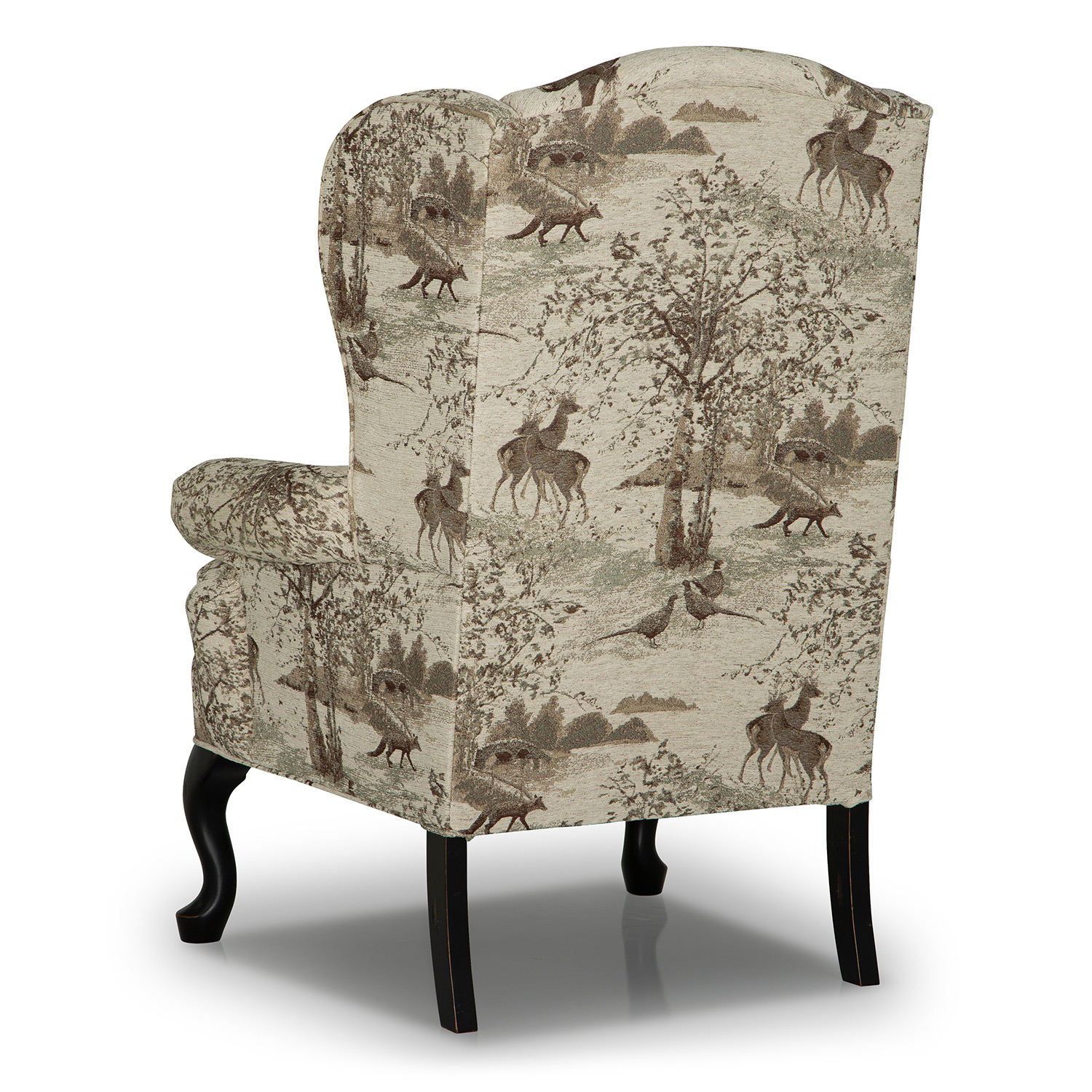 Sylvia - Wing Back Chair - Antique Black - FS0710ABX1 FS0710ABX1