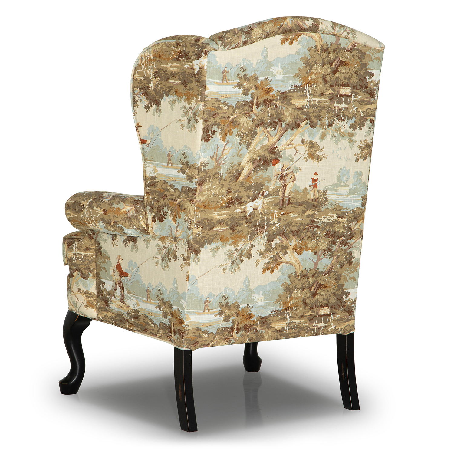 Sylvia - Wing Back Chair - Antique Black - FS0710ABX2 FS0710ABX2