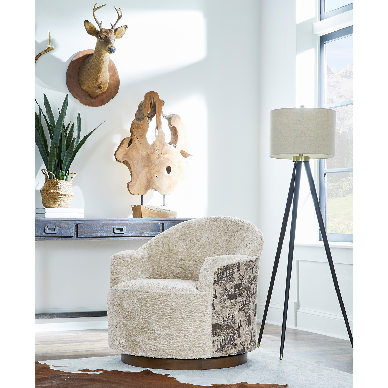 April - Swivel Barrel Chair - FS2138 FS2138