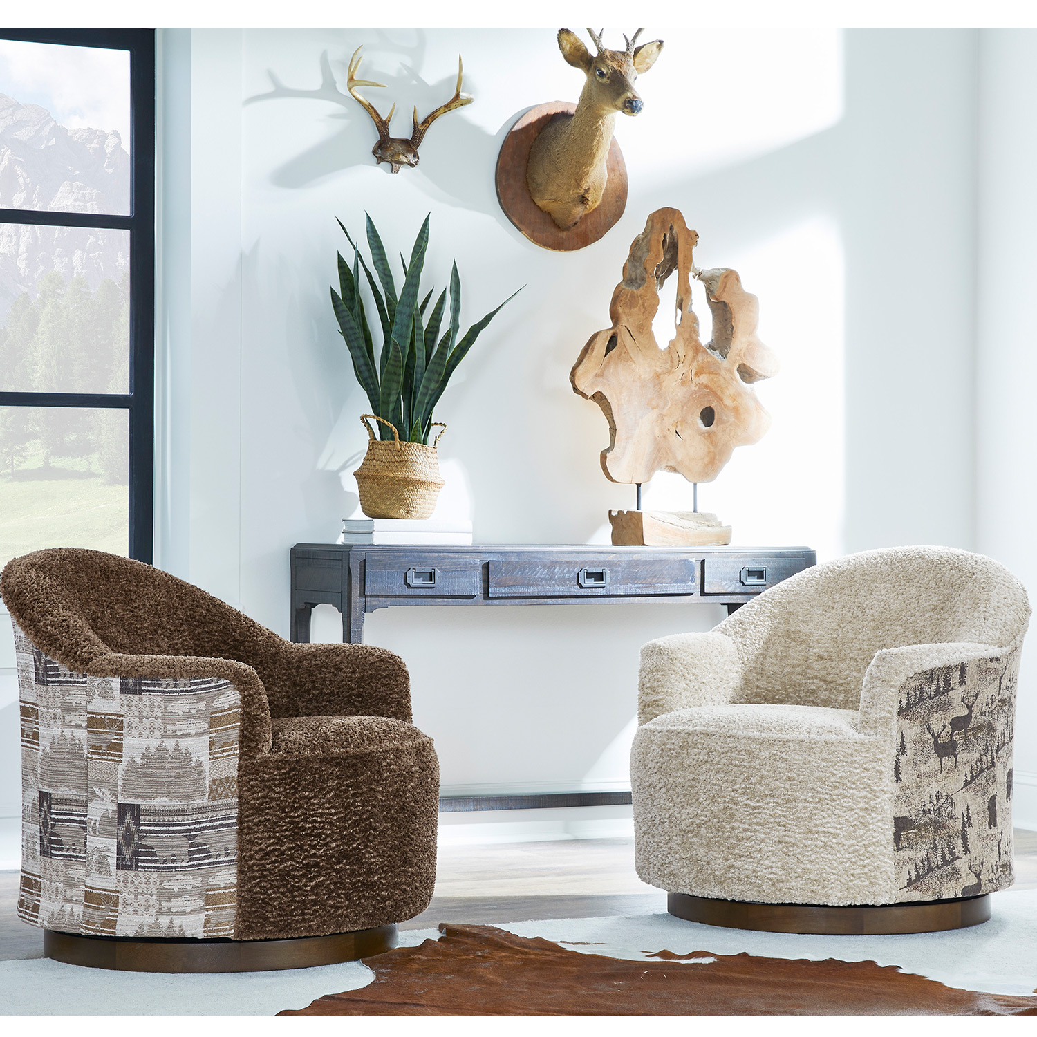 April - Swivel Barrel Chair - FS2138 FS2138