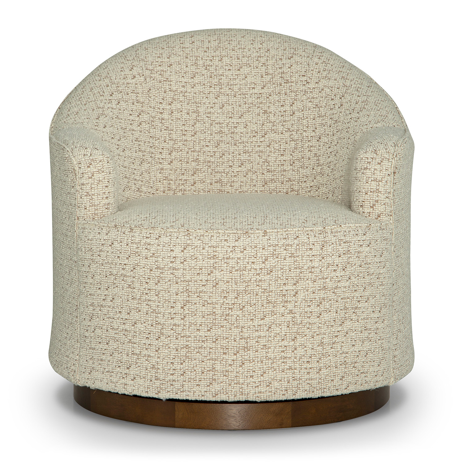 April - Swivel Barrel Chair - Dark Walnut - FS2138DWMF FS2138DWMF
