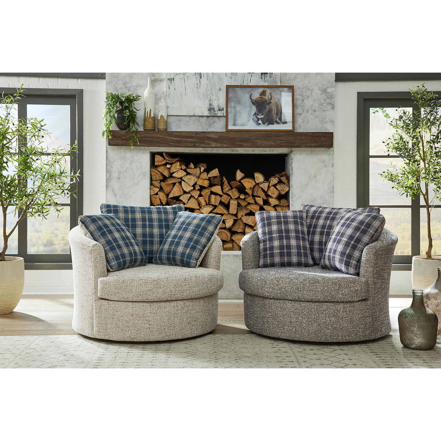 Astro - Oversized Swivel Chair; Curl Up Comfort - FS3048MFP FS3048MFP