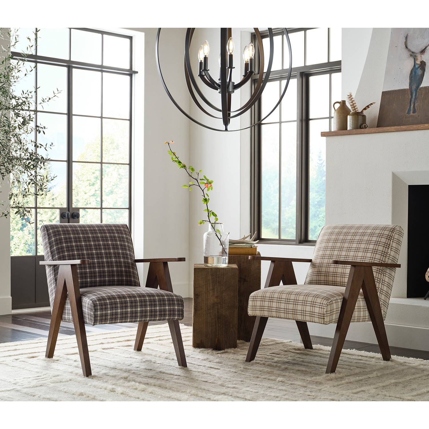 Bayden - Modern Sawhorse Accent Chair - Espresso - FS3180EP FS3180EP