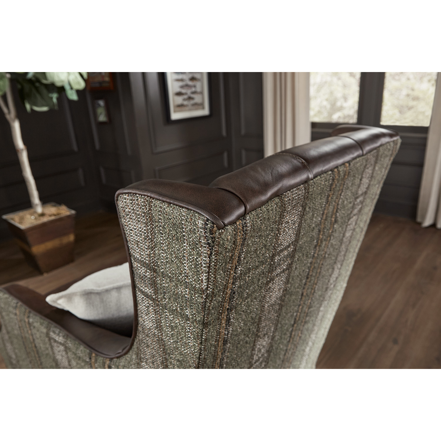 Keatling - Stately Accent Chair - Dark Walnut - FS4130DWLFP FS4130DWLFP