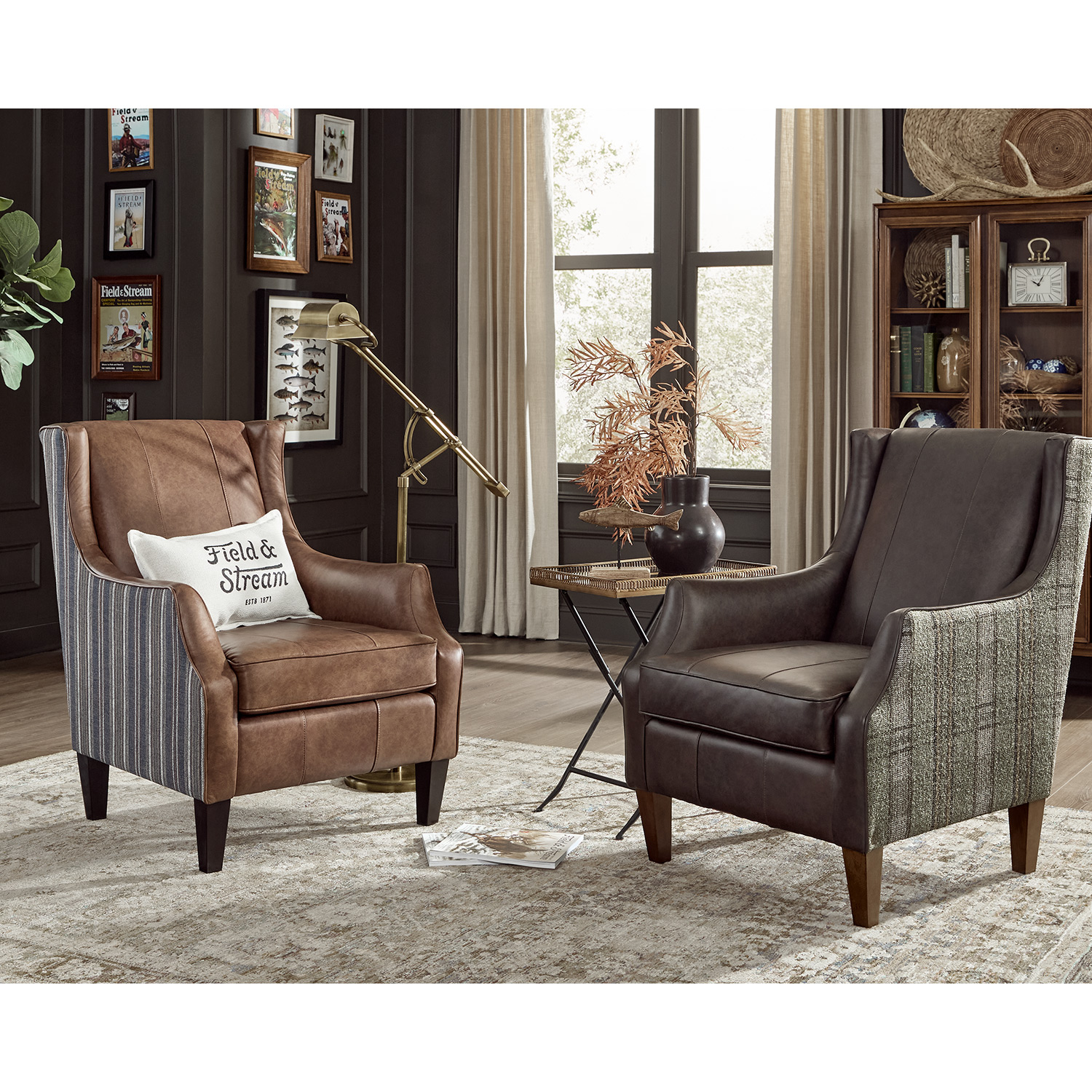 Keatling - Stately Accent Chair - Dark Walnut - FS4130DWLFP FS4130DWLFP