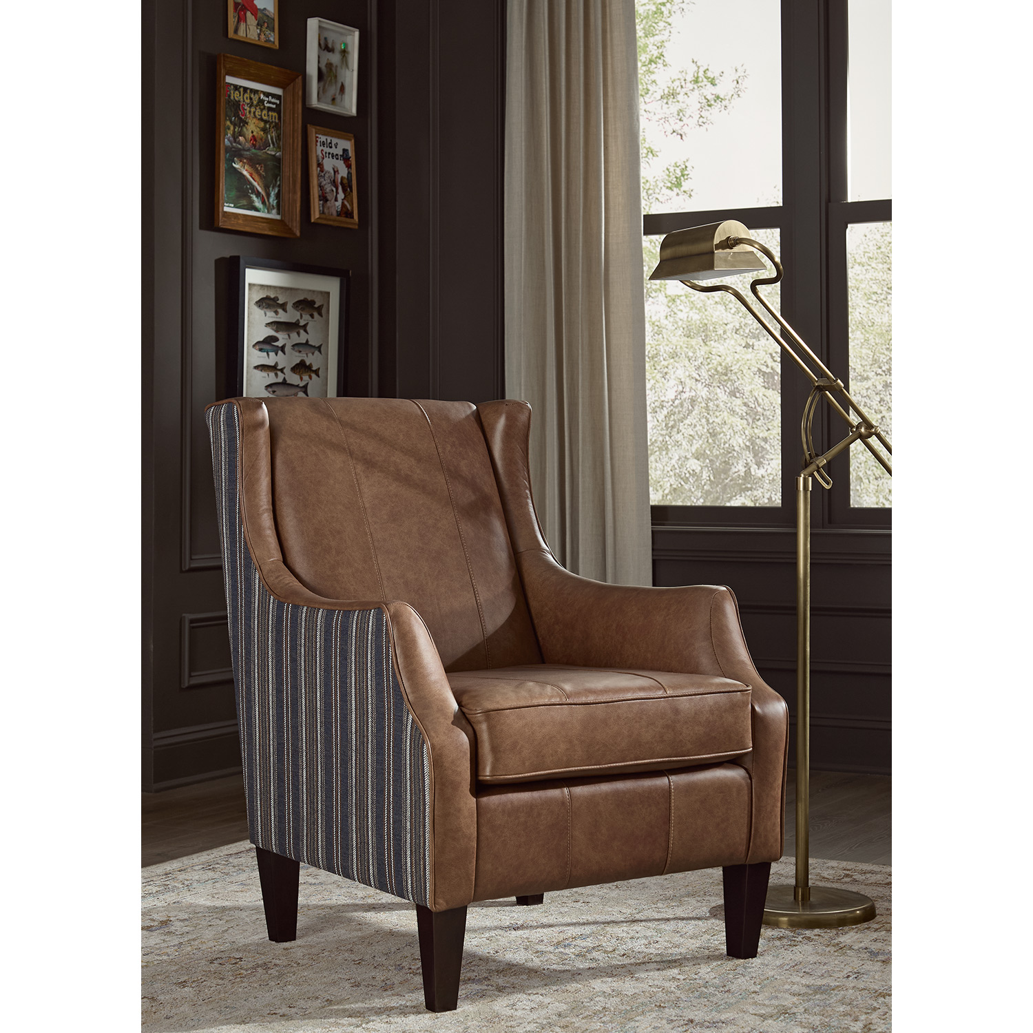 Keatling - Distinguished Accent Chair - Dark Walnut - FS4130DWLFS FS4130DWLFS