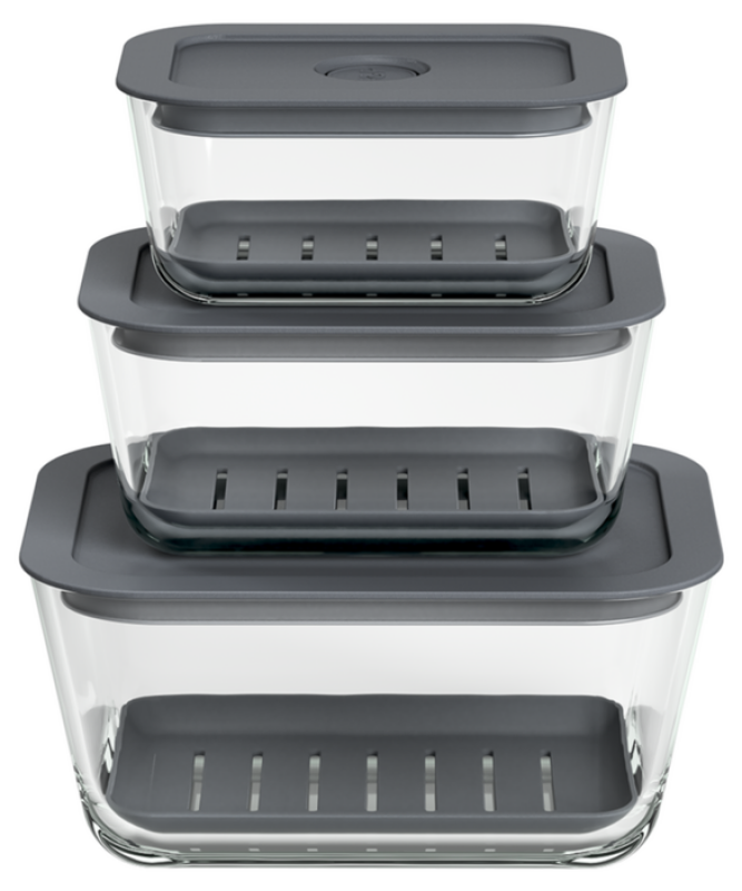 Produce Storage Containers, 3-piece set FSC3PRM1