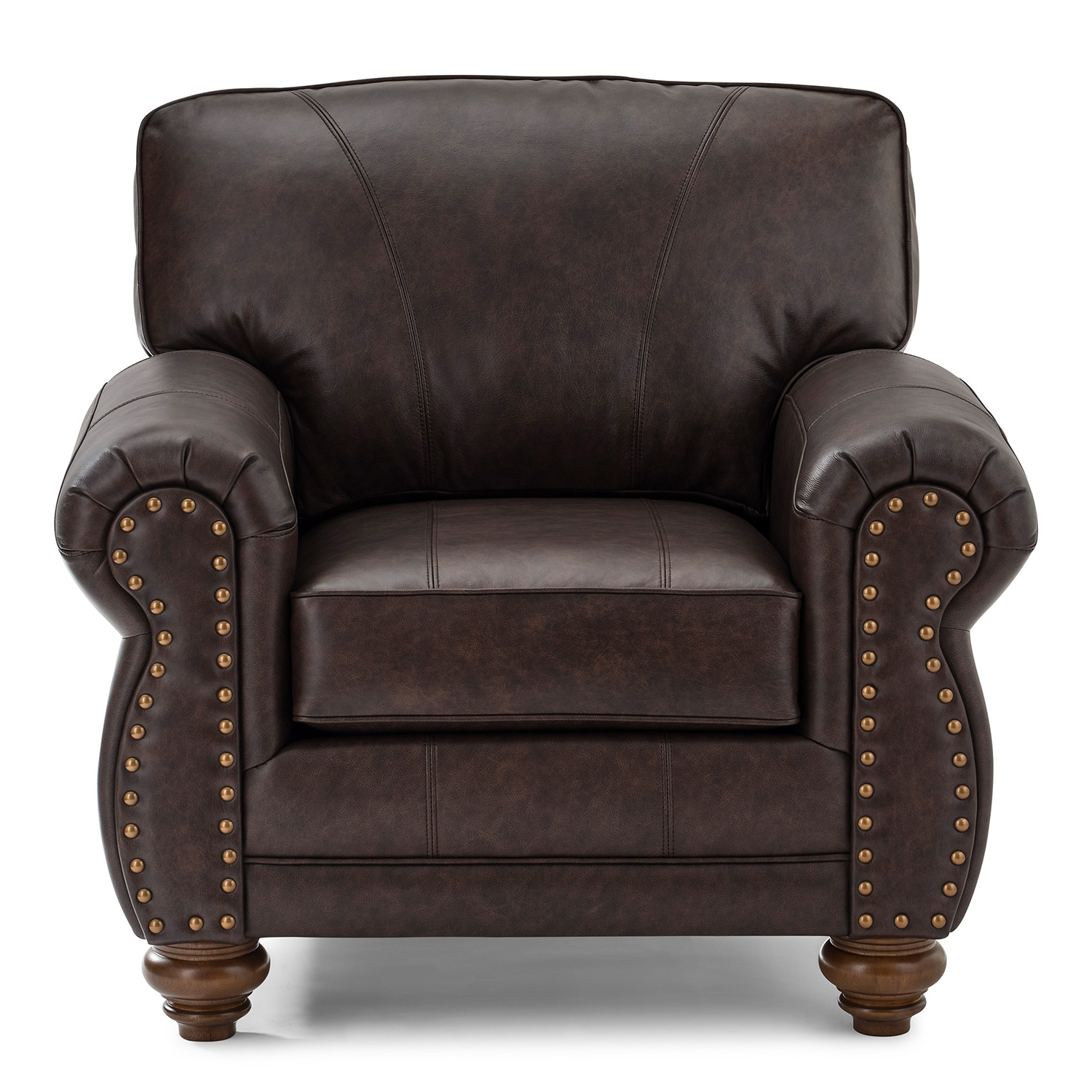 Noble - Leather Club Chair - Dark Walnut - FSC64DWLU FSC64DWLU