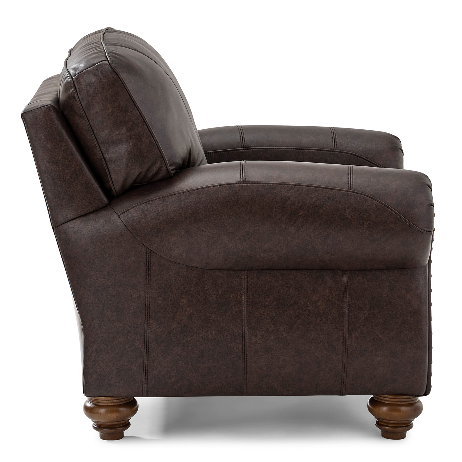 Noble - Leather Club Chair - Dark Walnut - FSC64DWLU FSC64DWLU