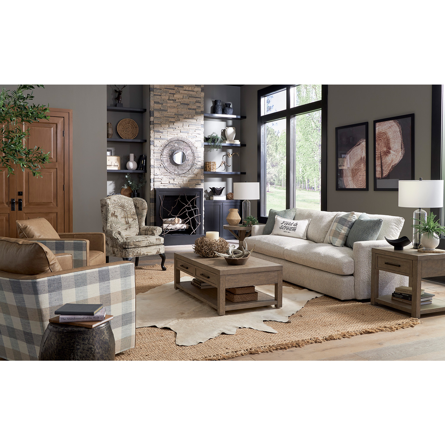 Rumord - Expansive 93" Silhouette Featuring Down-feather Blend Hybrid Cushions - FSS60 FSS60