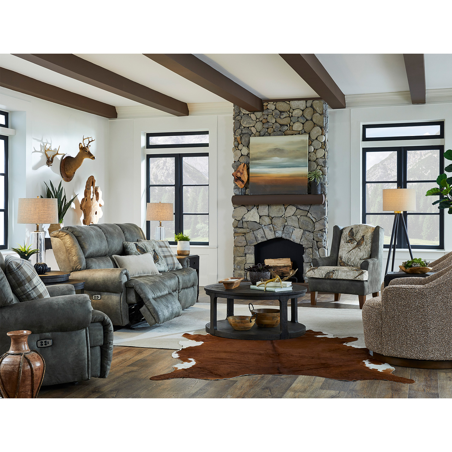Genet - Dual Reclining Sofa With Drop Down Tray - FSS960RA4 FSS960RA4