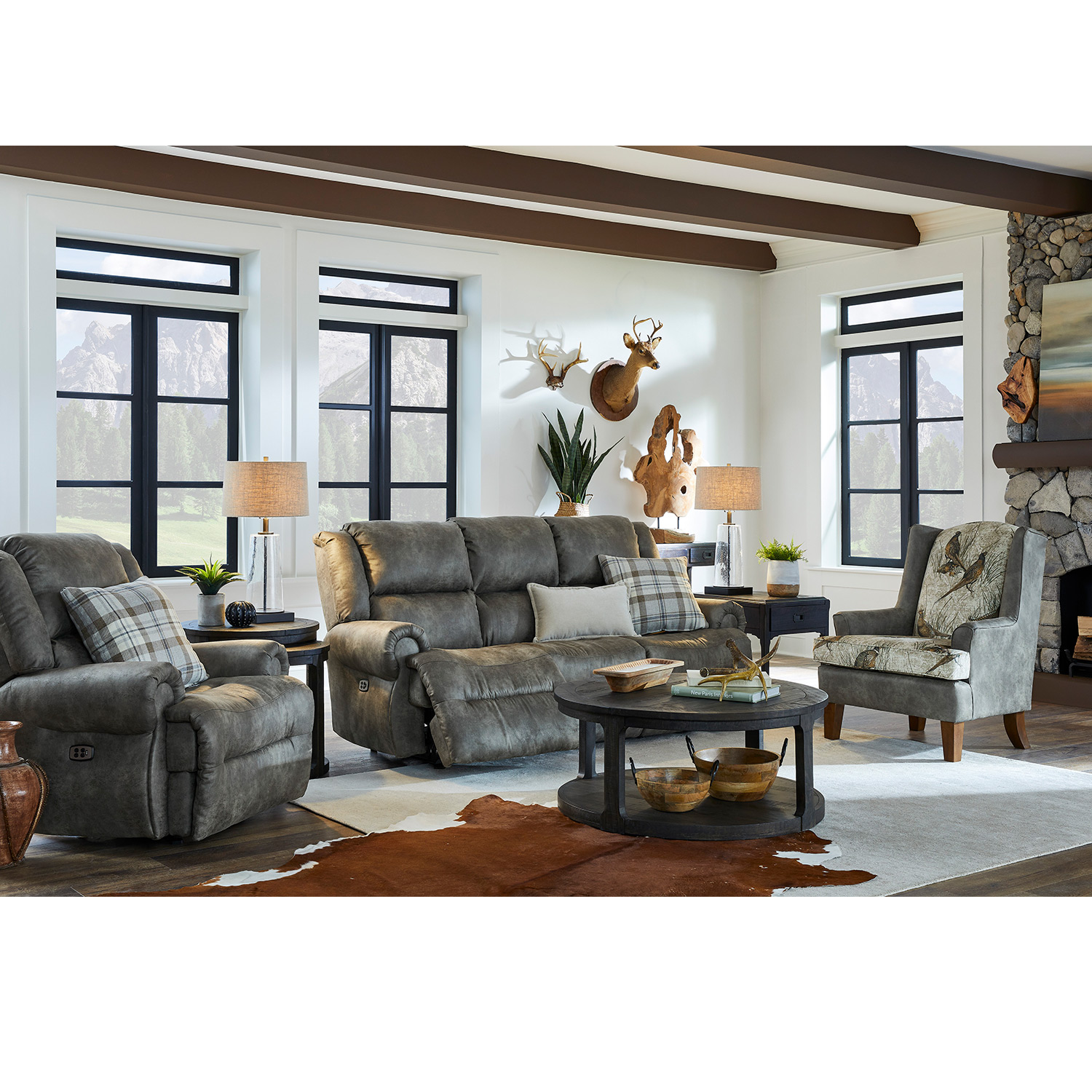 Genet - Dual Reclining Sofa With Drop Down Tray - FSS960RA4 FSS960RA4