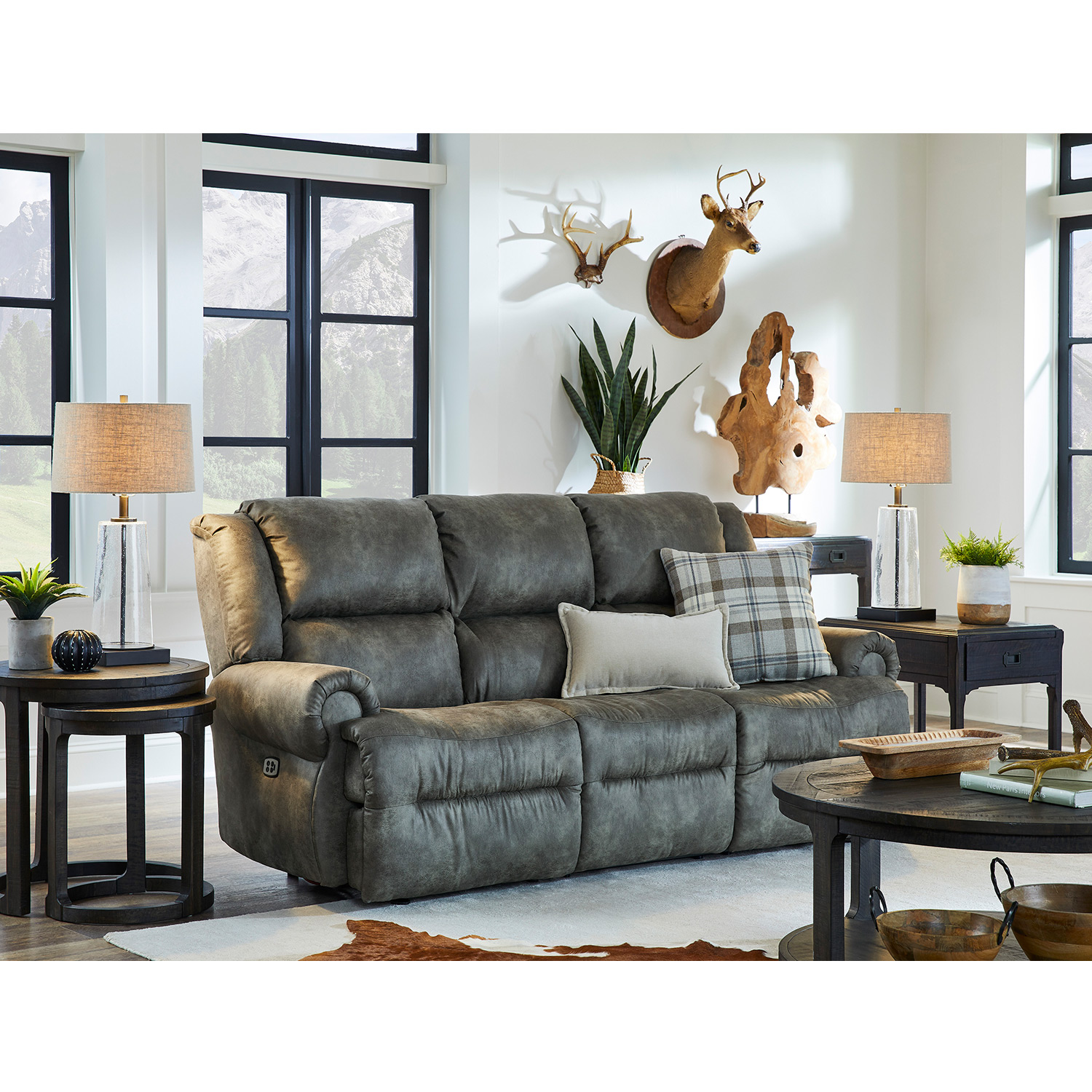 Genet - Dual Reclining Sofa With Drop Down Tray - FSS960RA4 FSS960RA4