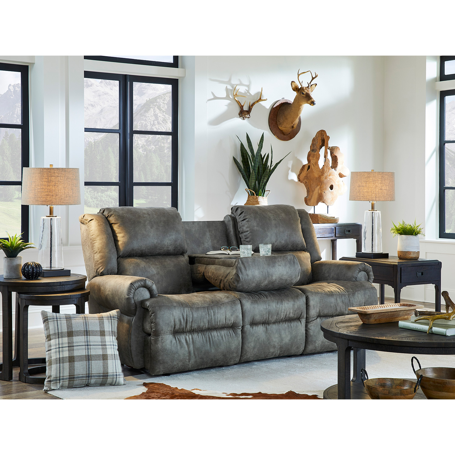 Genet - Dual Reclining Sofa With Drop Down Tray - FSS960RA4 FSS960RA4
