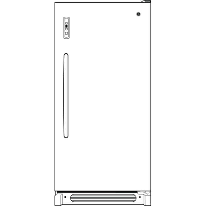 13.7 Cu. Ft. Frost-Free Upright Freezer FUF14DVRWW, product image 3 of 4