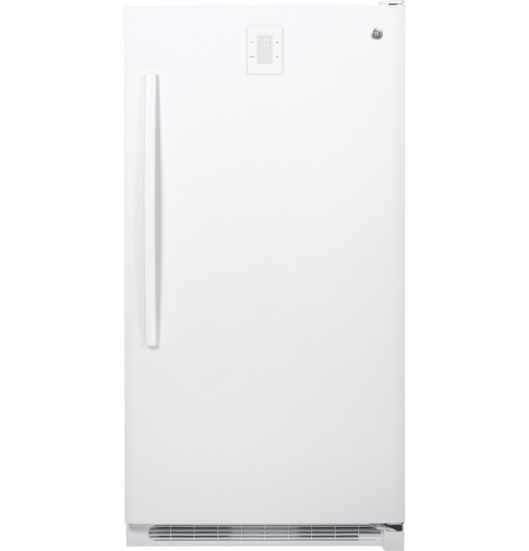 GE 17.3 Cu. Ft. Frost-Free Garage Ready Upright Freezer White FUF17DLRWW Picture 1