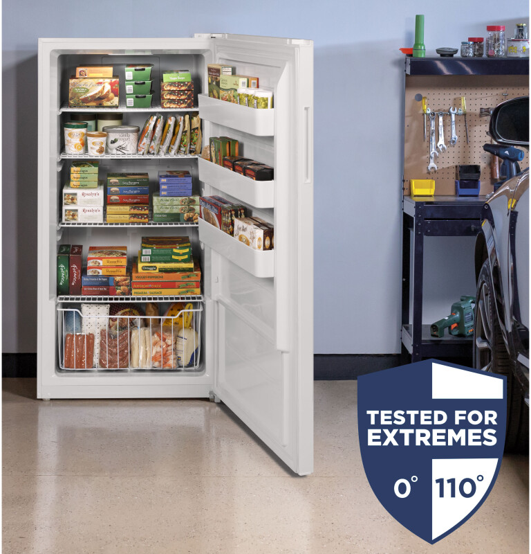 17.3 Cu. Ft. Frost-Free Garage Ready Upright Freezer FUF17QRRWW, product image 4 of 13