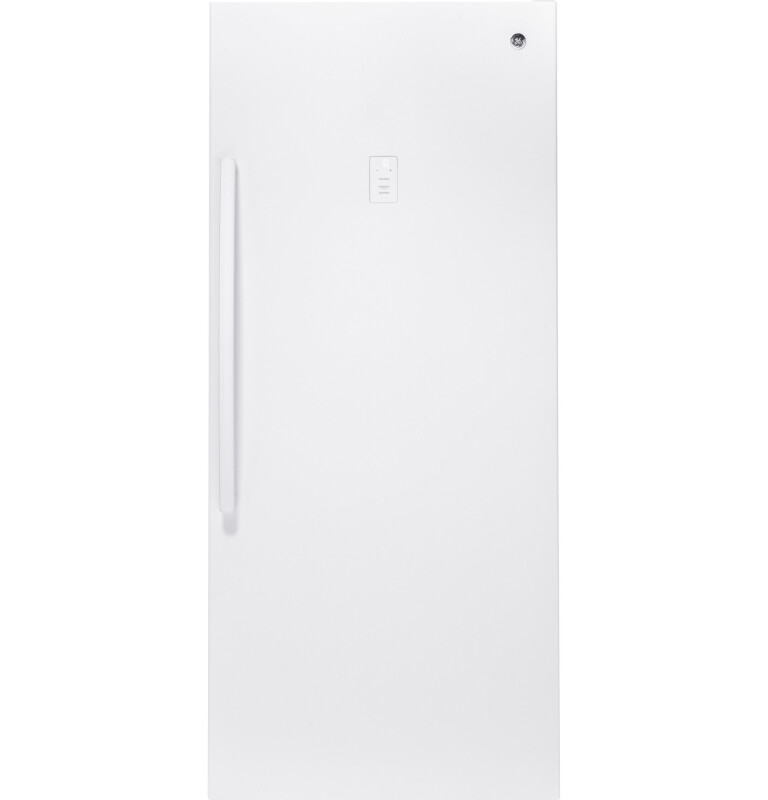 GE 21.3 Cu. Ft. Frost-Free Garage Ready Upright Freezer White FUF21DLRWW Picture 1