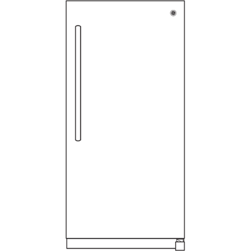 GE 21.3 Cu. Ft. Frost-Free Garage Ready Upright Freezer White FUF21SMRWW Picture