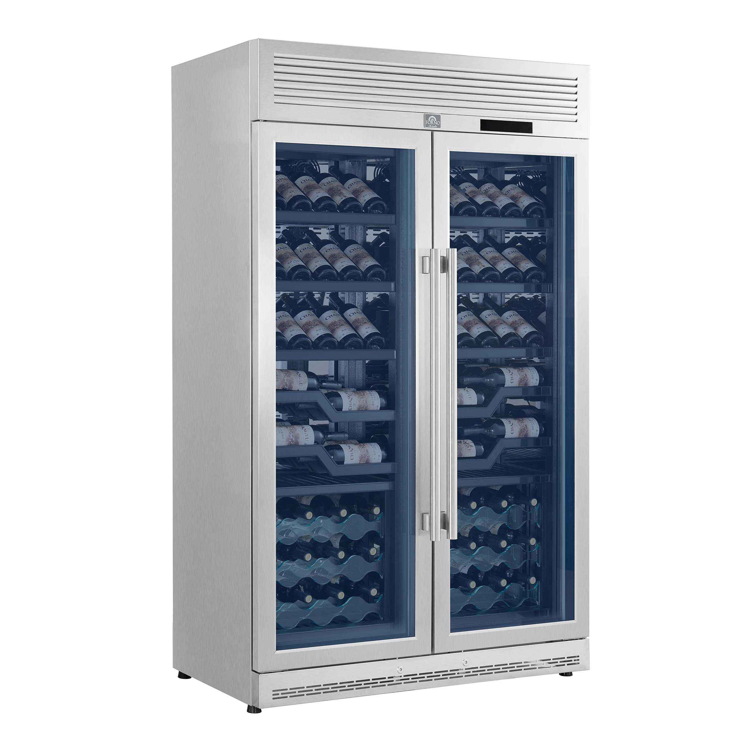 Abruzzo 48-Inch Dual Zones Wine Cellar, 102 Bottles, 24 cu. ft., Acrylic Holders & Shelves FWCDR661048S