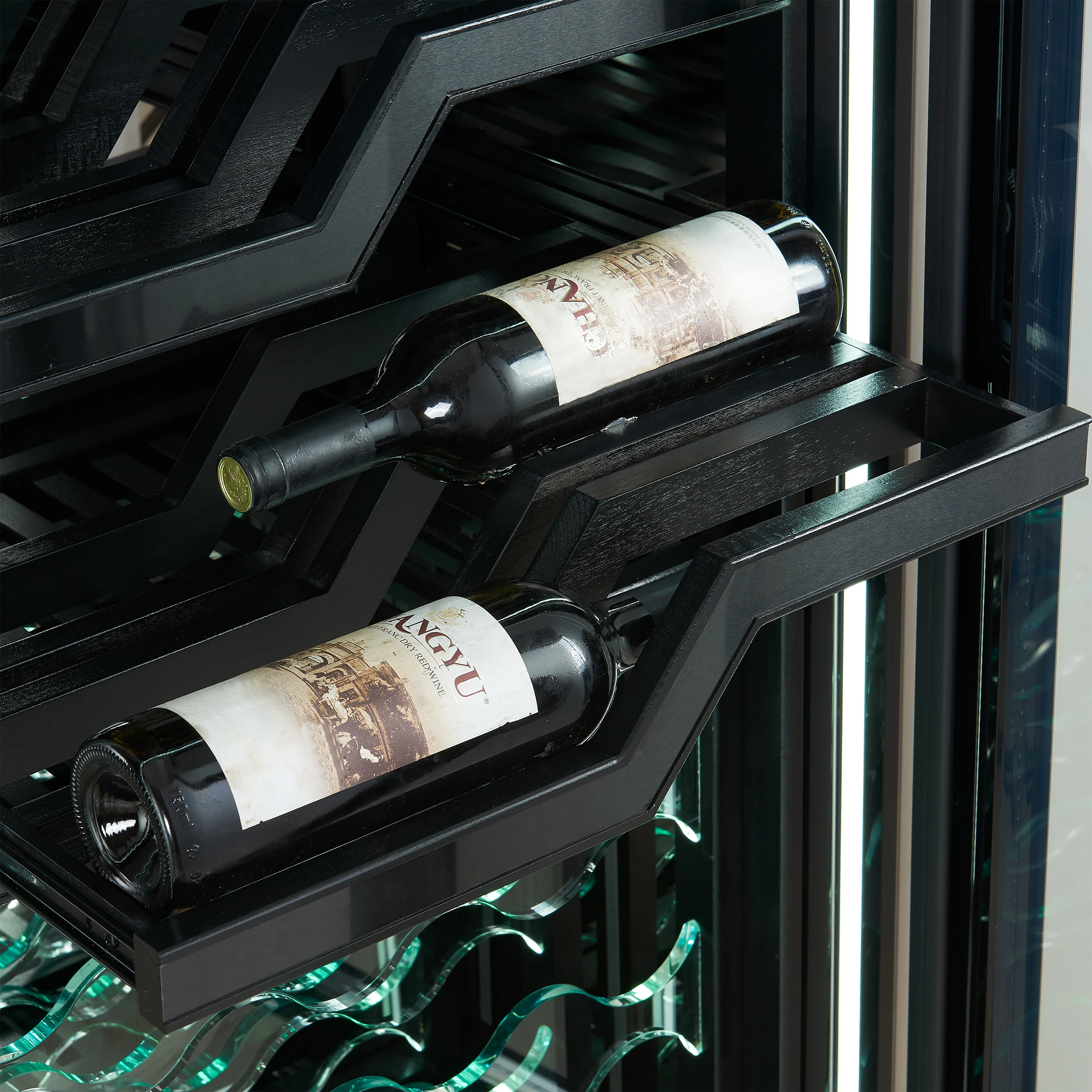 Abruzzo 48-Inch Dual Zones Wine Cellar, 102 Bottles, 24 cu. ft., Acrylic Holders & Shelves FWCDR661048S