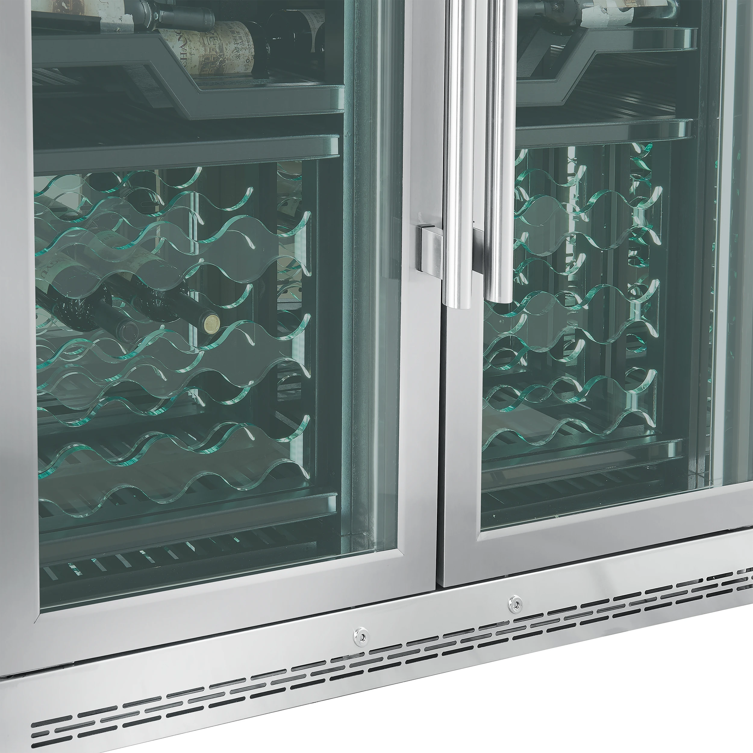 Abruzzo 48-Inch Dual Zones Wine Cellar, 102 Bottles, 24 cu. ft., Acrylic Holders & Shelves FWCDR661048S