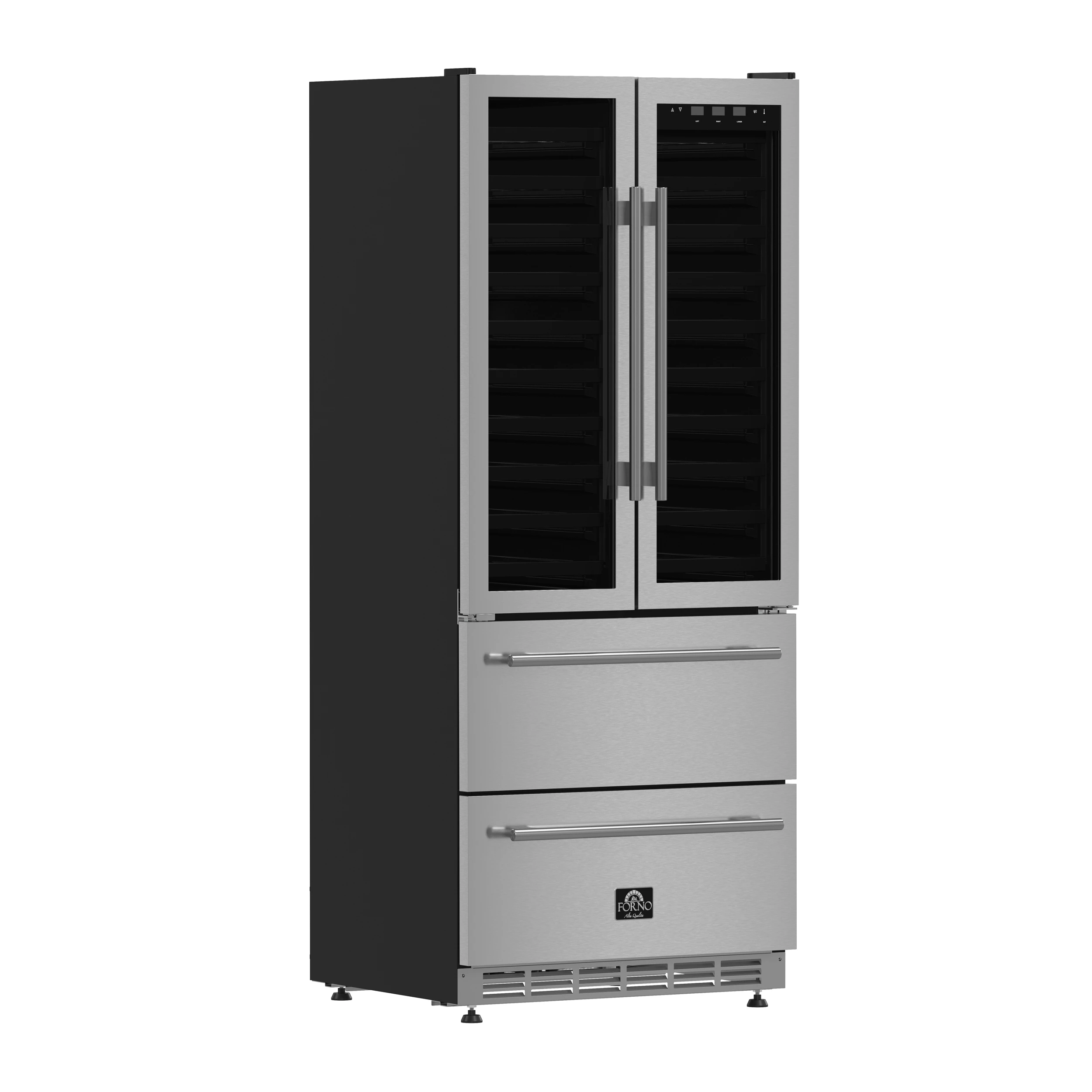 Campania 32-Inch Wine Cooler, , Dual Wine Zones, Two Beverage Drawers, 17.7 cu.ft FWCDR663532S