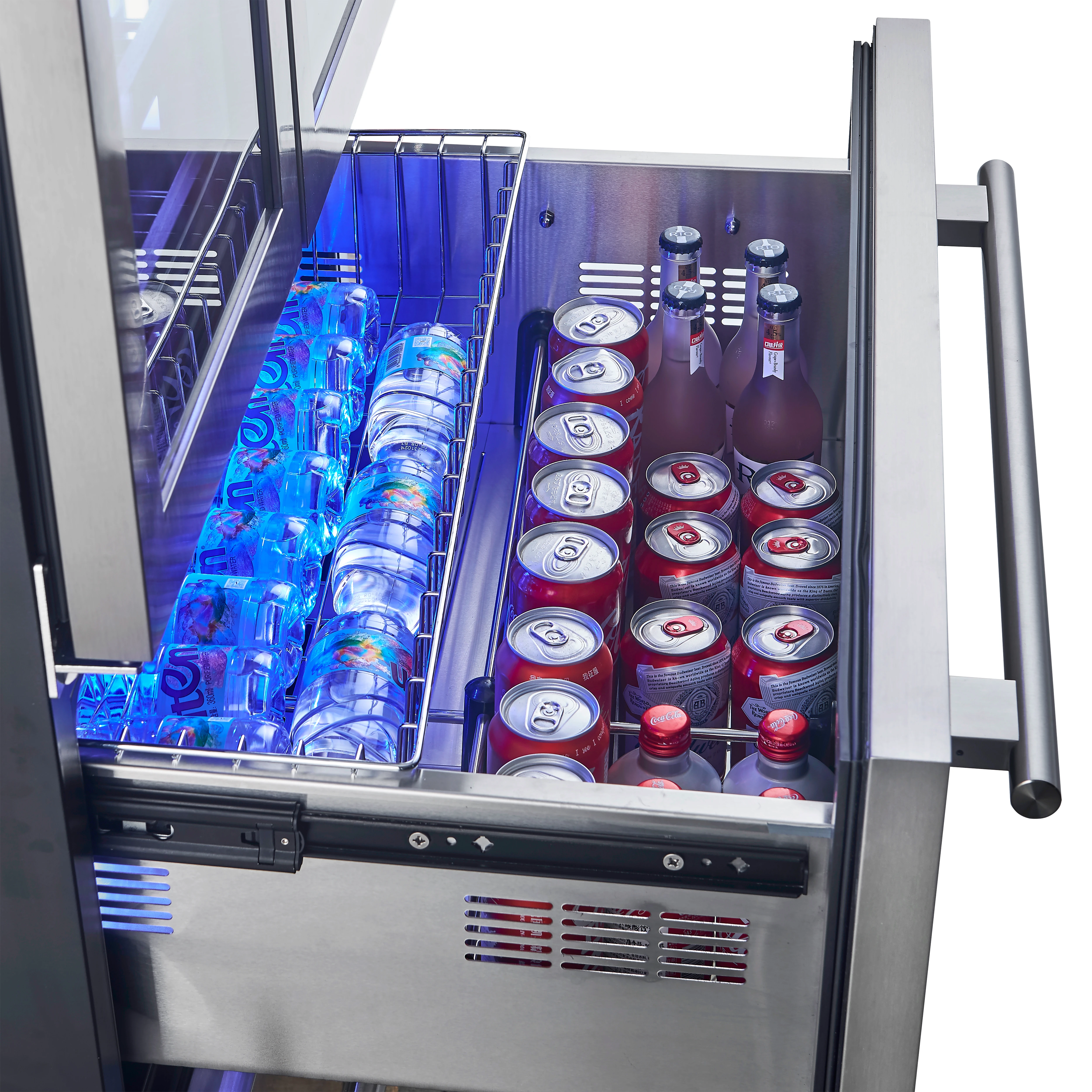 Campania 32-Inch Wine Cooler, , Dual Wine Zones, Two Beverage Drawers, 17.7 cu.ft FWCDR663532S