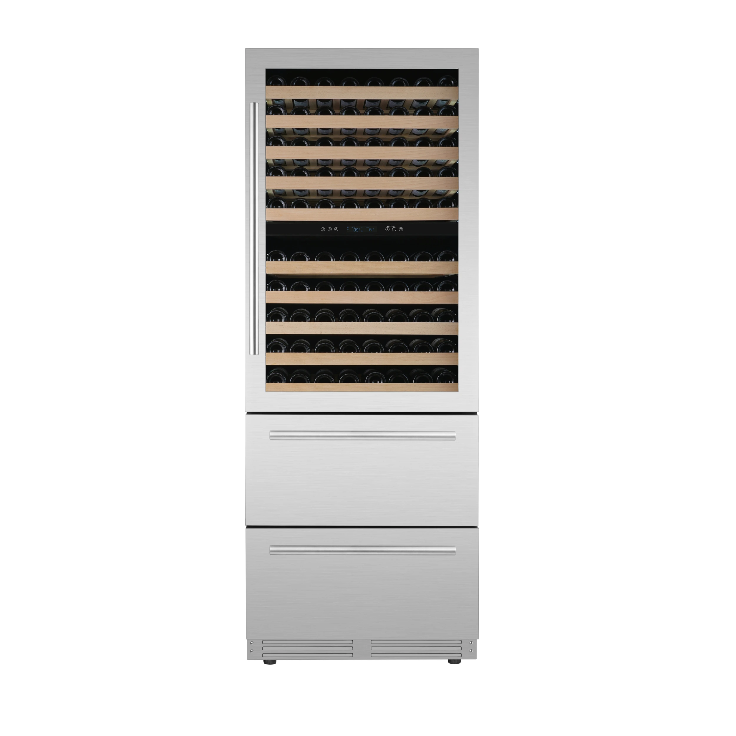 Celano 30-Inch Dual Zone Wine Cooler and Beverage Cooler, 21.3 cu.ft, FWCDR669730S