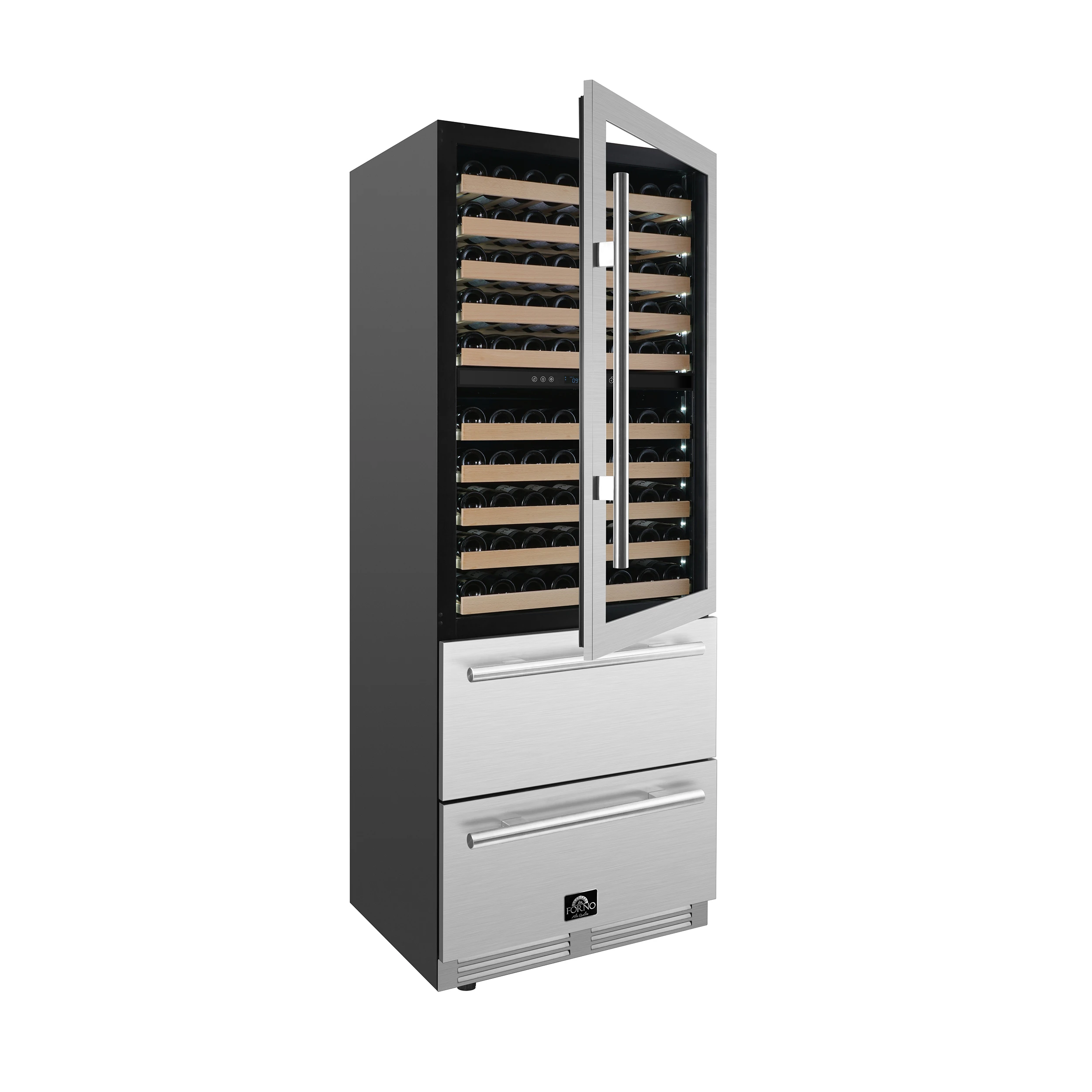 Celano 30-Inch Dual Zone Wine Cooler and Beverage Cooler, 21.3 cu.ft, FWCDR669730S
