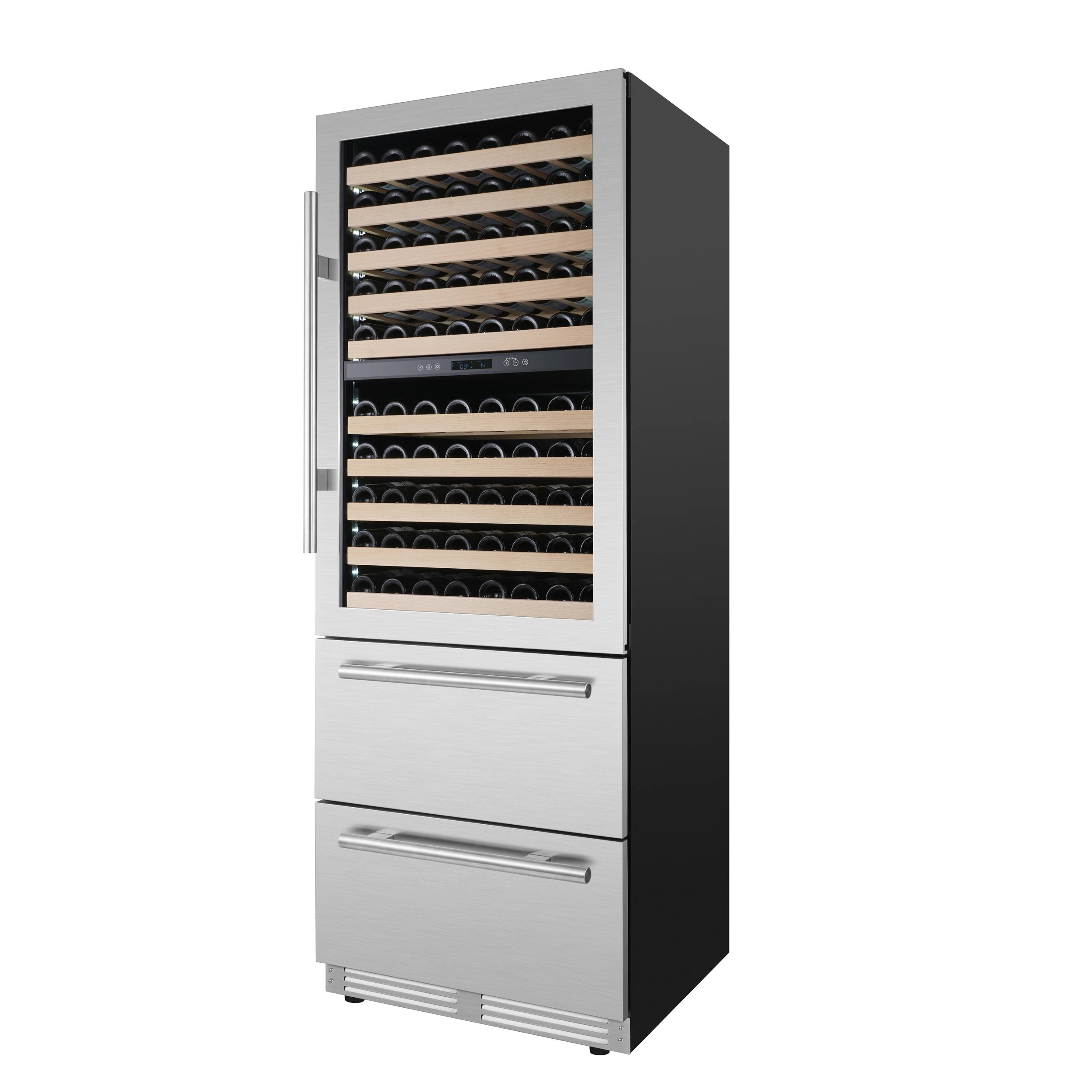 Celano 30-Inch Dual Zone Wine Cooler and Beverage Cooler, 21.3 cu.ft, FWCDR669730S