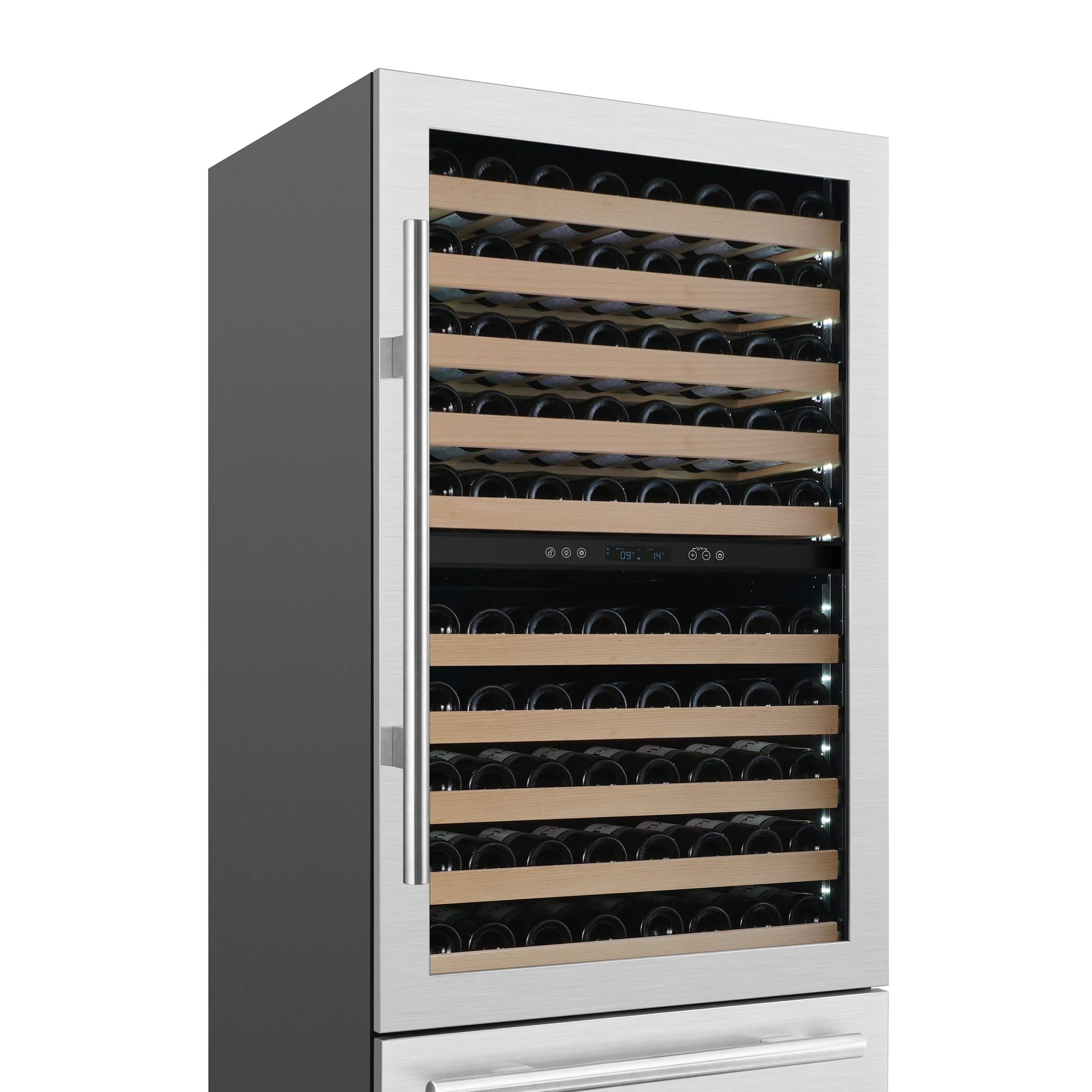 Celano 30-Inch Dual Zone Wine Cooler and Beverage Cooler, 21.3 cu.ft, FWCDR669730S