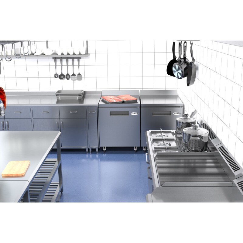 27 in. One-Door Worktop Freezer With 3.5 in. Backsplash - 6.3 Cu Ft FWT1D6C