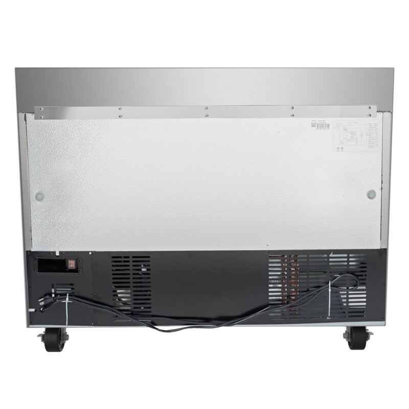 48 in. Stainless Steel Two-Door Worktop Commercial Freezer with 3.5 in. Backsplash, 12 cu. ft FWT2D12C