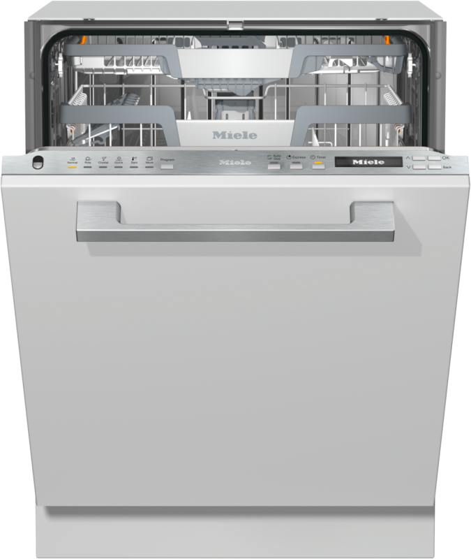 Fully integrated dishwasher XXL with Automatic Dispensing thanks to AutoDos with integrated PowerDisk. G7166SCVI