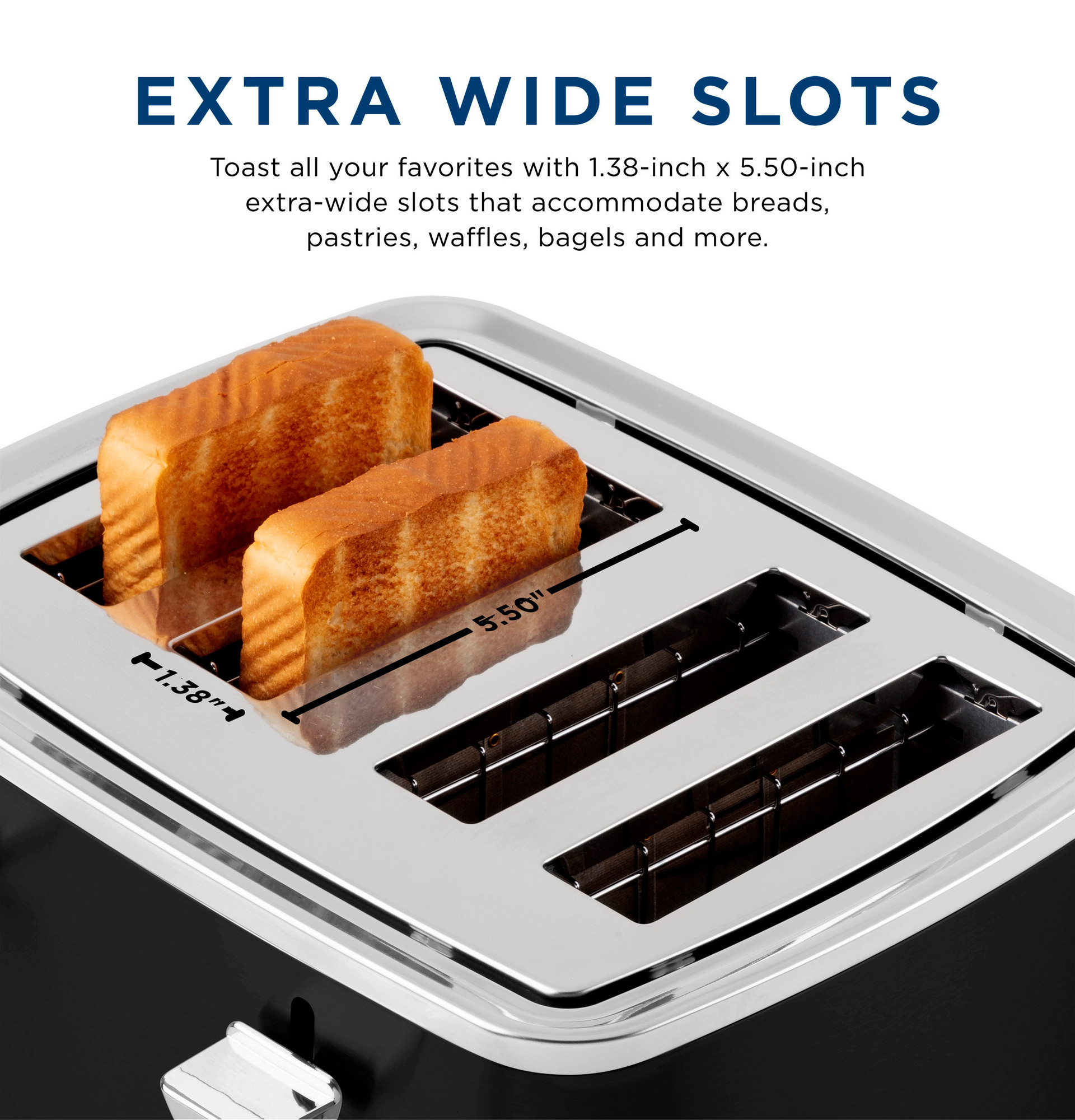 GE 4-Slice Toaster G9TMA4SGYBL