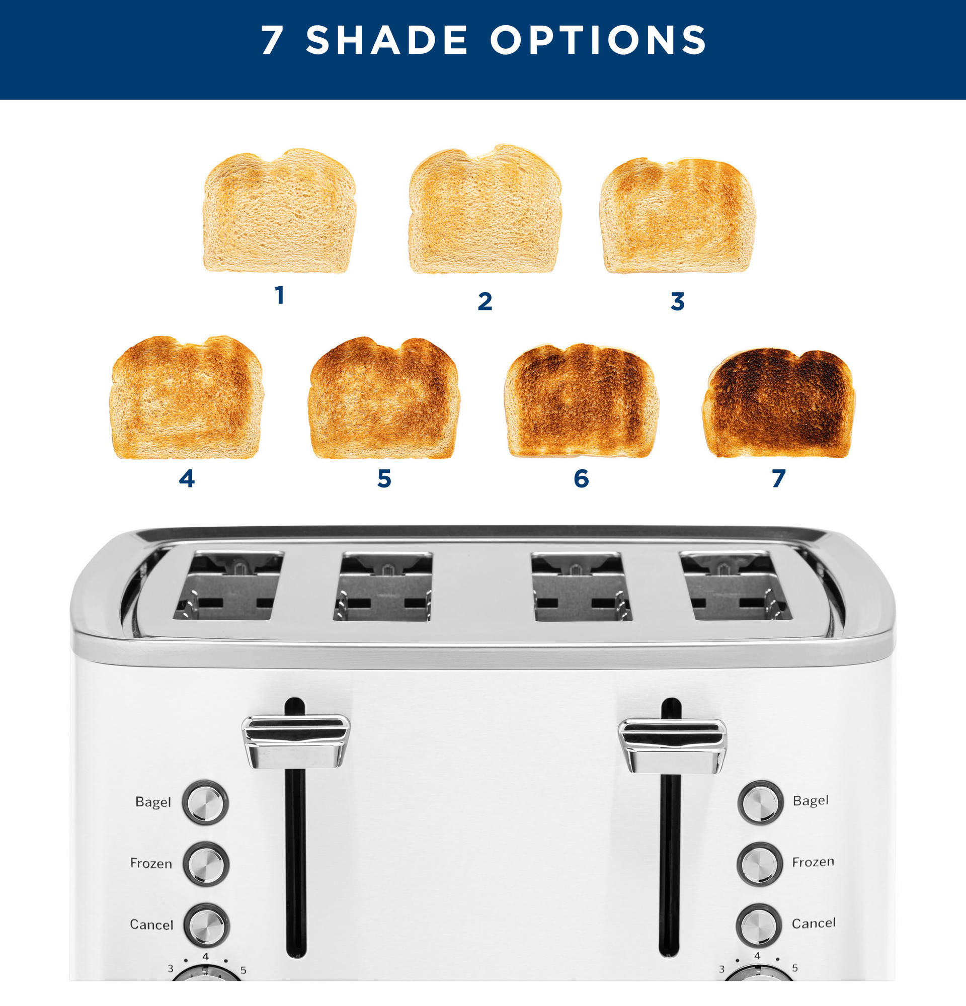 GE 4-Slice Toaster G9TMA4SGYWH