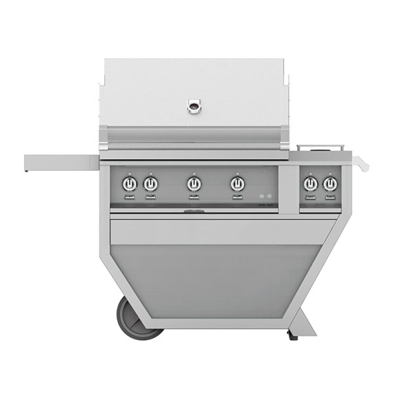 36" Hestan Outdoor Deluxe Grill with Double Side Burner GABR36CX2NGGG