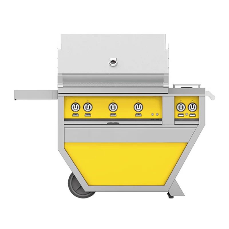 36" Hestan Outdoor Deluxe Grill with Double Side Burner GABR36CX2NGGG