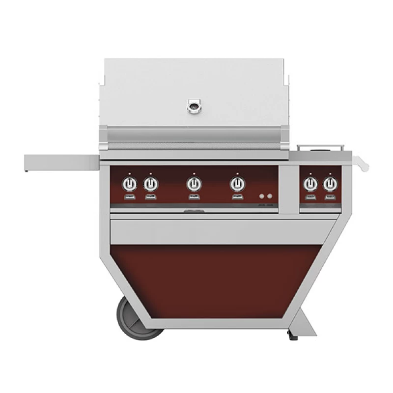 36" Hestan Outdoor Deluxe Grill with Double Side Burner GABR36CX2NGGG