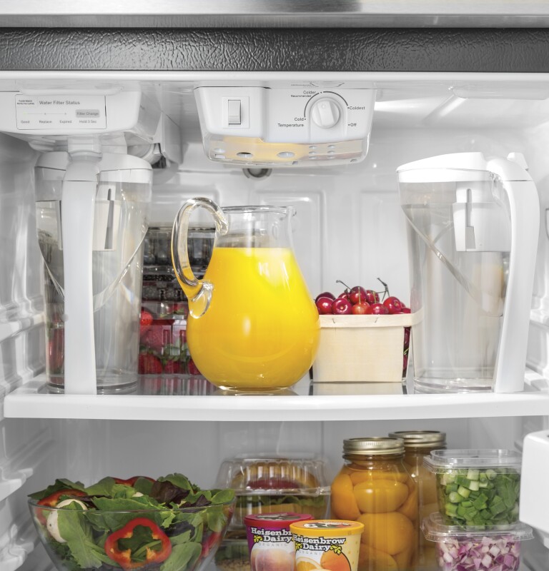 17.5 Cu. Ft. Top-Freezer Refrigerator with Autofill Pitcher GAS18PGJWW