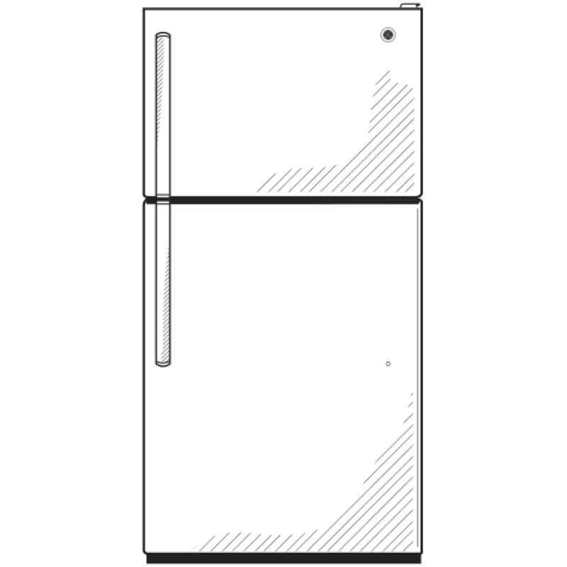 17.5 Cu. Ft. Top-Freezer Refrigerator with Autofill Pitcher GAS18PSJSS