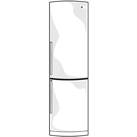 11.6 Cu. Ft. Bottom-Freezer Refrigerator GBC12IAXRSS, product image 3 of 4
