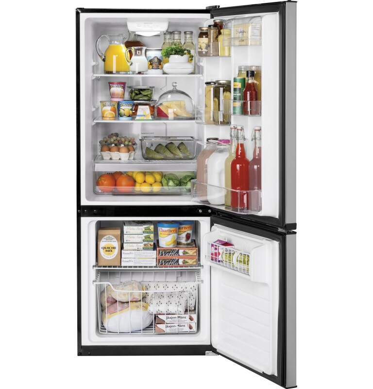 10.5 Cu. Ft. Bottom-Freezer Refrigerator GBE10ESJSB, product image 2 of 9