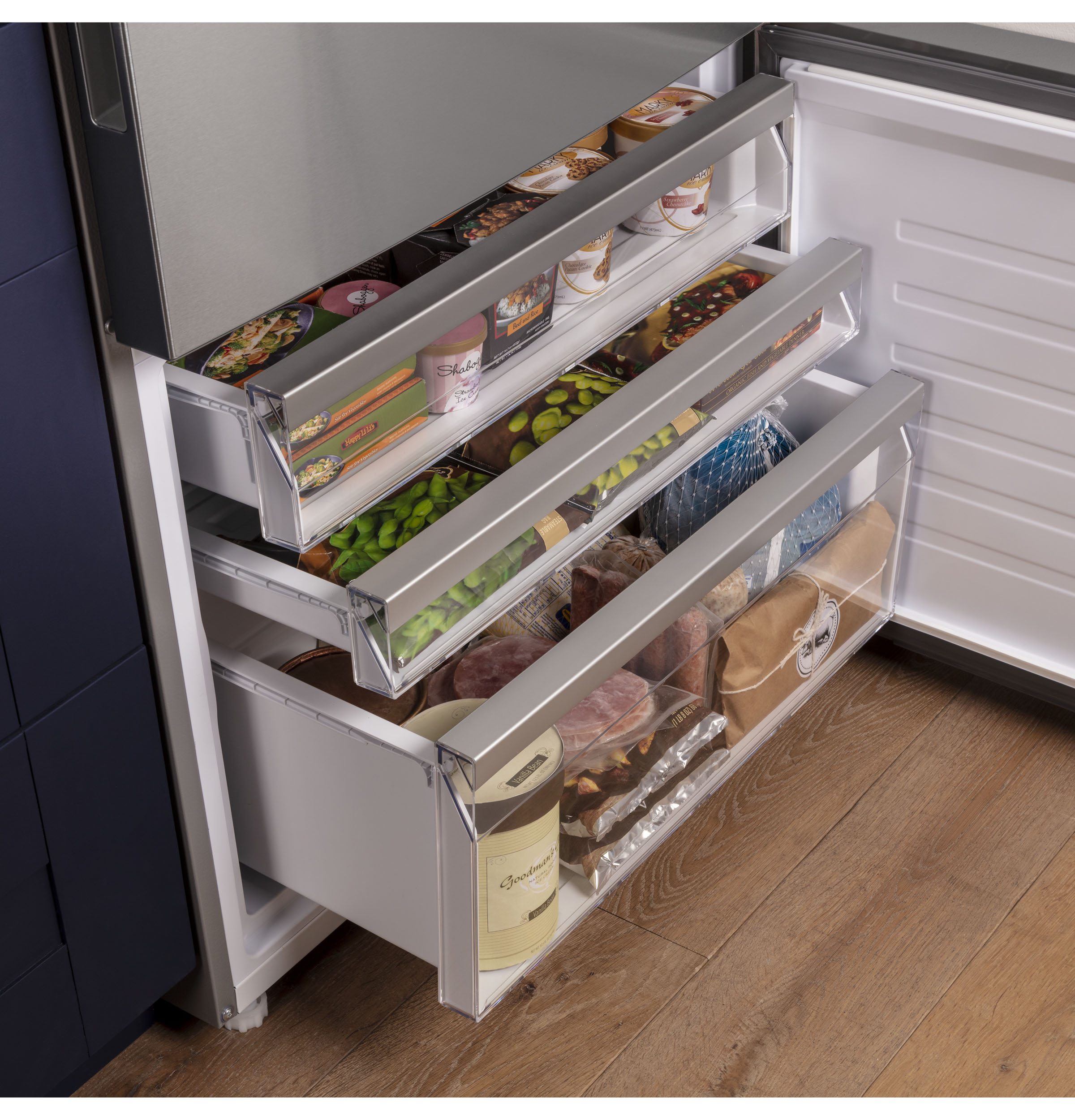 17.7 Cu. Ft. Counter-Depth Bottom-Freezer Refrigerator view 2